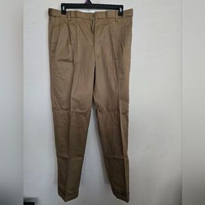 Men's Comfort Waist Pleated No Iron Twill Pants